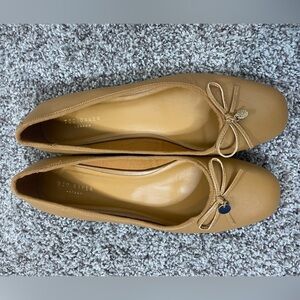 Ted Baker Tan Ballet Soft Leather Flats Women’s Size 39.5 US size 9
